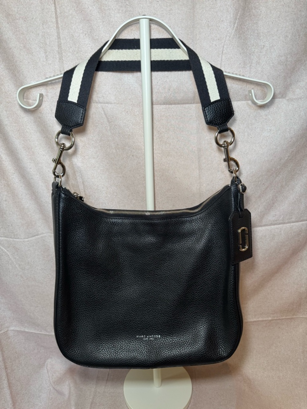 Marc Jacobs Black Pebbled Leather Tote